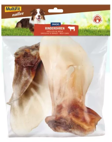 MultiFit Native kutya jutalomfalat marhafül&fülkagyló 200g