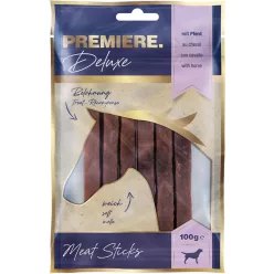   Premiere Deluxe soft meat sticks kutya jutalomfalat lóhús 100g