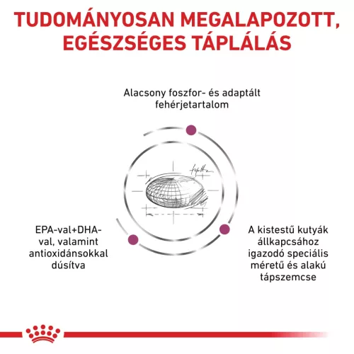 Royal Canin Veterinary Renal S vesebetegség ckd kistestű száraz kutyaeledel 1,5kg