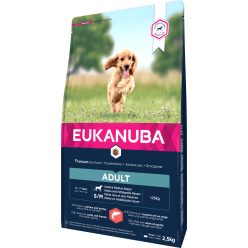   Eukanuba Small&Medium Breeds száraz kutyaeledel adult lazac 2,5kg