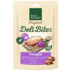  Real Nature Original Deli Bites kutya jutalomfalat kacsa 150g