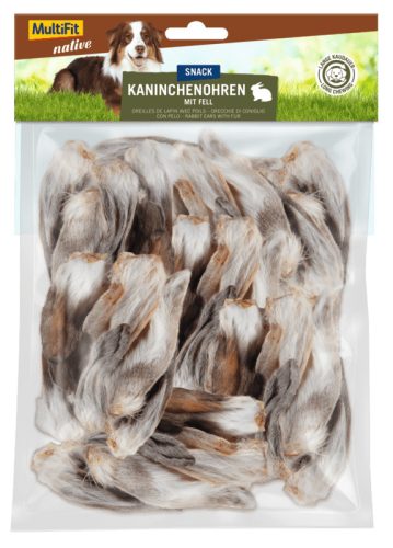 MultiFit Native kutya jutalomfalat nyúlfül szörrel 100g