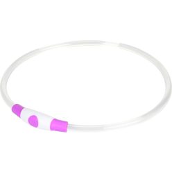 AniOne kutyanyakörv világító USB lila 65cm