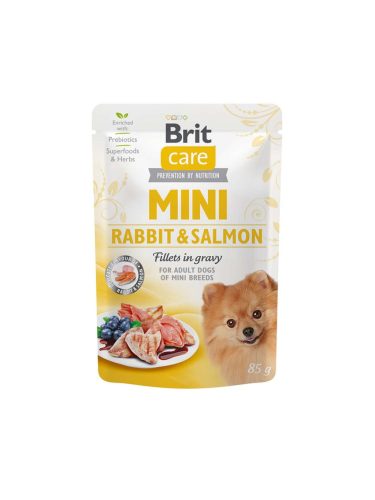 Brit Mini kutya tasak adult nyúl&lazac 24x85g
