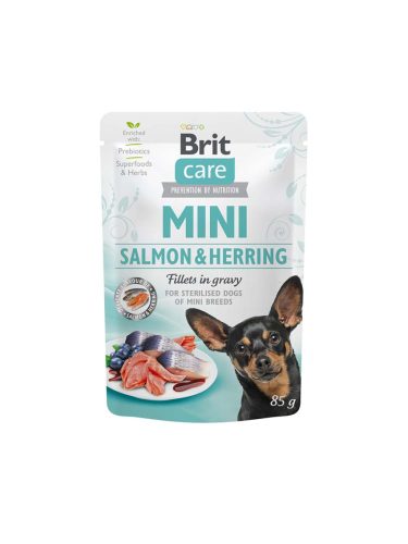Brit Mini kutya tasak adult steril lazac 24x85g