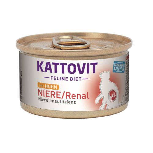 Kattovit Feline Diet konzerv vesekímélő macskaeledel csirke 12x85g