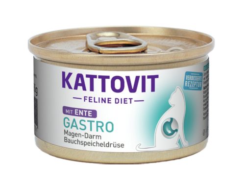 Kattovit Feline Diet konzerv diétás macskaeledel kacsa 12x85g