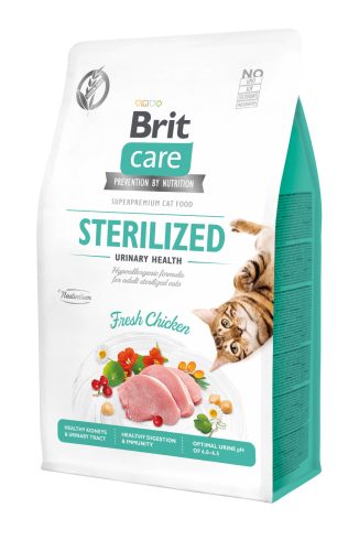 Brit Care Cat Grain-Free száraz macskaeledel steril urinary 400g