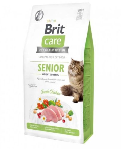 Brit Care Cat Grain-Free Weight Control száraz macskaeledel senior 400g