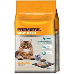 Premiere száraz macskaeledel adult Hair&Skin szárnyas 4kg