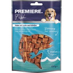   Premiere Snack It Cubes kutya jutalomfalat lazac&tőkehal 100g