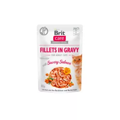 Brit Care macska tasak adult gravy lazac 24x85g