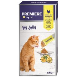   Premiere MyJelly macska jutalomfalat csirke&sajt&macskafű 6x10g