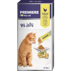   Premiere My Jelly macska jutalomfalat csirke&sajt&macskafű 6x10g