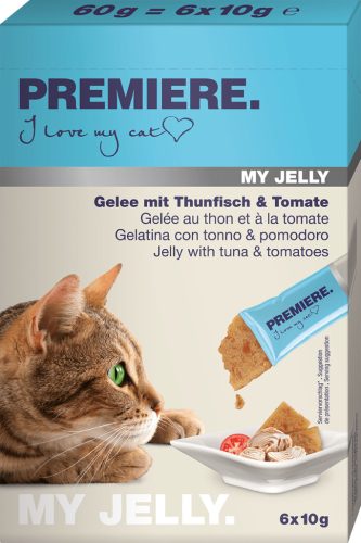 Premiere MyJelly macska jutalomfalat tonhal&paradicsom 6x10g