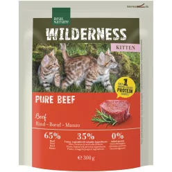  Real Nature Wilderness kitten száraz macskaeledel pure marha 300g