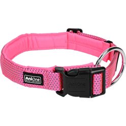 AniOne Comfort fényvisszaverő nyakörv pink S