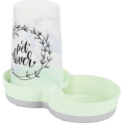 AniOne etető-itató tál levél mintás