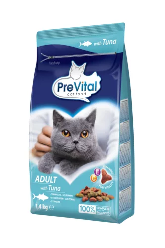 PreVital adult száraz macskaeledel tonhal 1,4kg