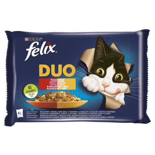 Felix Fantastic Duo macska tasak MP házias 4x85g