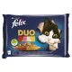 Felix Fantastic Duo macska tasak MP házias 4x85g