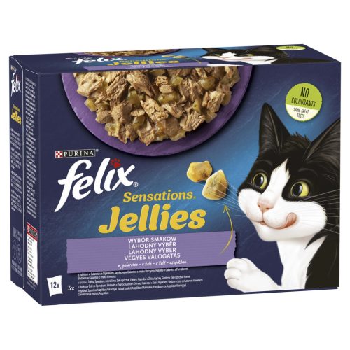 Felix Sensations Jellies macska tasak MP vegyes 12x85g