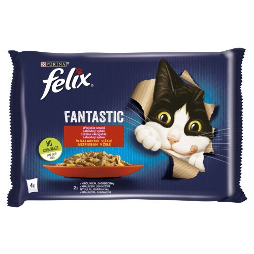 Felix Fantastic macska tasak MP bárány&nyúl 4x85g