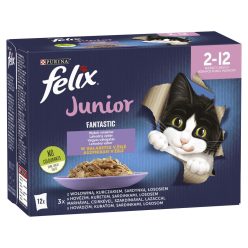 Felix Fantastic macska tasak MP junior vegyes 12x85g
