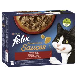   Felix Sensations Sauces macska tasak MP házias válogatás 12x85g