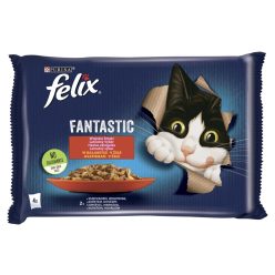 Felix Fantastic macska tasak MP csirke&marha 4x85g