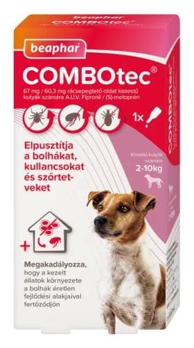 Beaphar COMBOtec spot-on kullancs, bolha és tetvek ellen kutyáknak 2-10kg 1x0,67ml