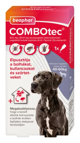 Beaphar COMBOtec spot-on kullancs, bolha és tetvek ellen kutyáknak 40-60kg 1x4,02ml