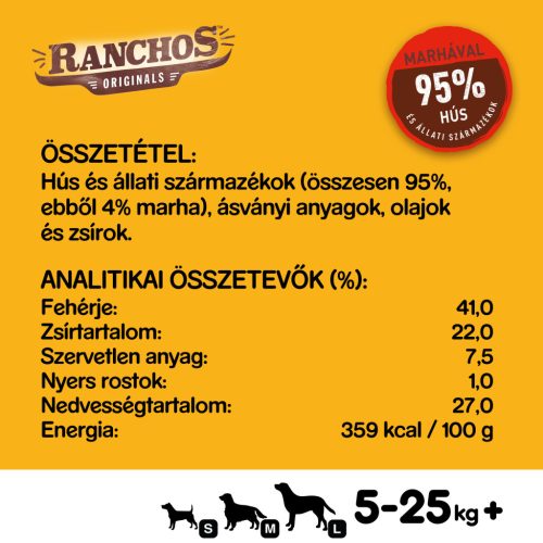 Pedigree Ranchos kutya jutalomfalat marha 70g