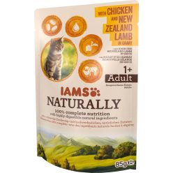 IAMS Naturally macska tasak adult csirke&bárány 24x85g