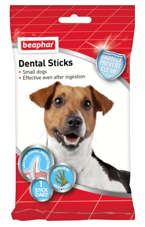 Beaphar Dental Sticks kutya jutalomfalat S kutyának 112g 7db