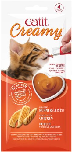 Catit Creamy macska jutalomfalat csirke 4x10g