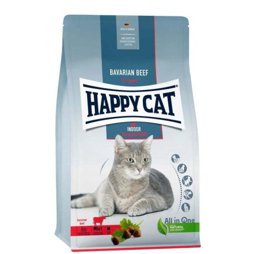 Happy Cat Indoor száraz macskaeledel adult marha 300g