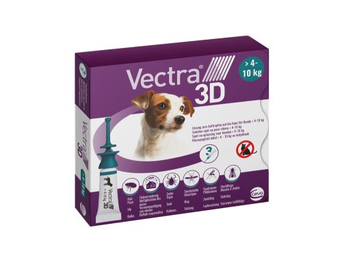 VECTRA 3D spoton kutyáknak 4-10kg 1,6ml