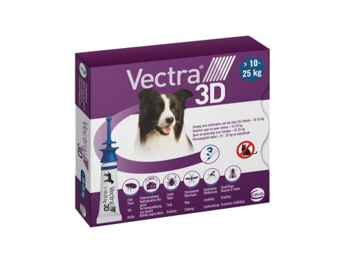 VECTRA 3D spoton kutyáknak 10-25kg 3,6ml