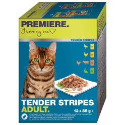 Premiere Tender Stripes macska tasak MP adult 12x85g