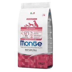 MONGE puppy száraz kutyaeledel marha&rizs 2,5kg