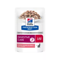   HILLS Prescription Diet macska tasak emésztőrendszeri problémákra i/d lazac 12x85g