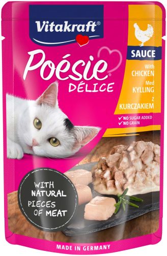 Vitakraft Poésie macska tasak adult csirke szósz 23x85g