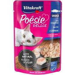   Vitakraft Poésie macska tasak adult fekete tőkehal szószban 23x85g