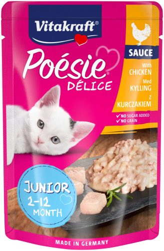 Vitakraft Poésie macska tasak junior csirke szószban 23x85g
