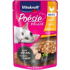 Vitakraft Poésie macska tasak adult csirke zselé 23x85g