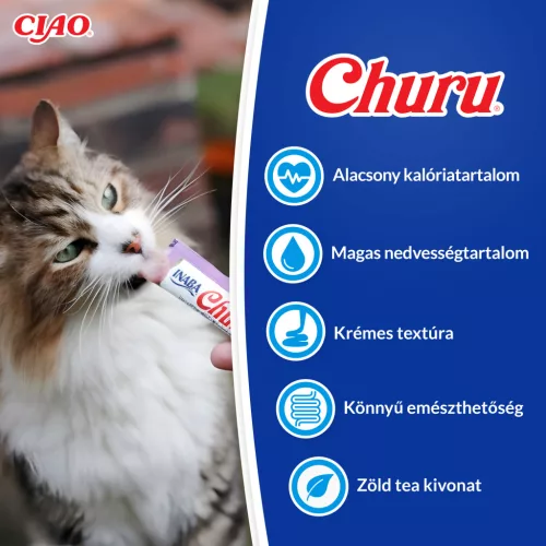INABA Churu Ciao krém csirke&garnéla 12x4x14g