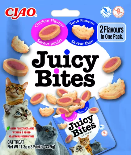 INABA Juicy Bites tonhal&csirke 3x11,3g