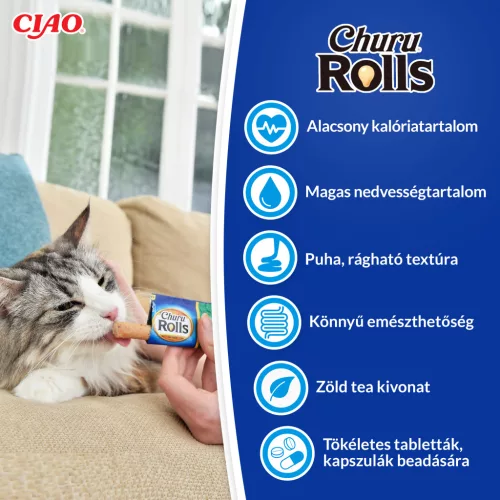INABA Churu Rolls wrap csirke 12x4x10g