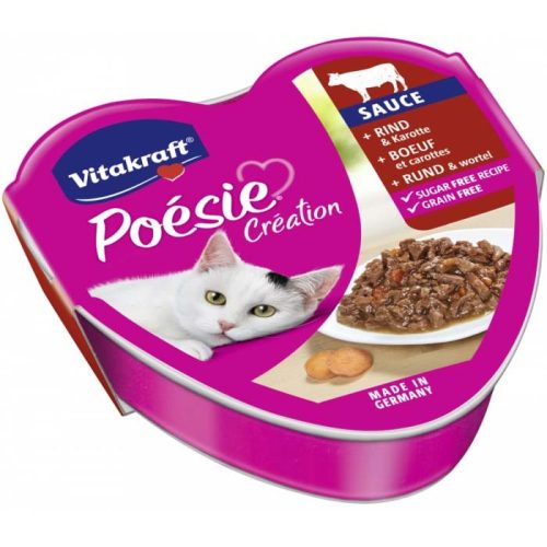 Vitakraft Poésie macska tálka marha&sárgarépa szósz 15x85g